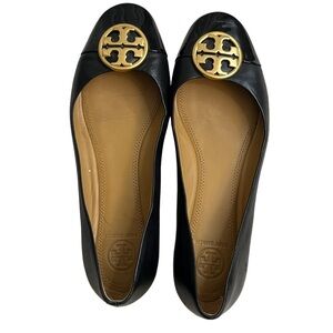 Tory Burch black Cap Toe Ballet Flats Size 7.5